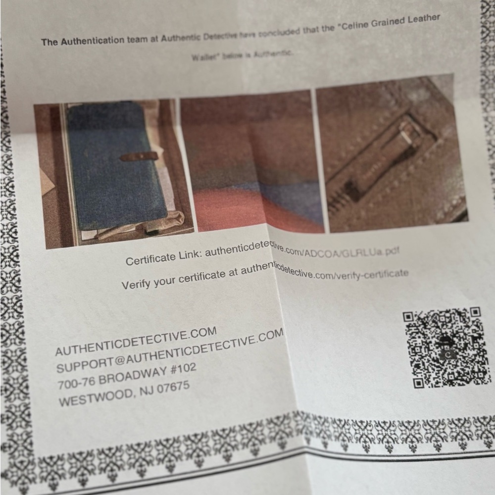 Large Celine French Leather Wallet - Picture 9 of 9